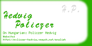 hedvig policzer business card